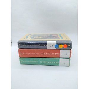 HC ex libr Lemony Snicket A Series of Unfortunate Events lot of 3 books 5,11,12